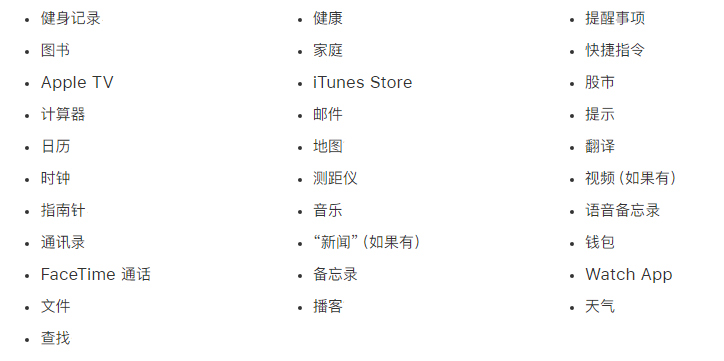 富县苹果手机维修分享iPhone 14系列机型可以卸载哪些自带的App? 