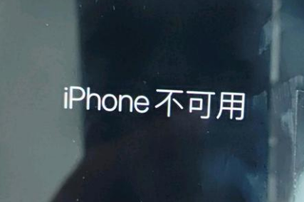 富县苹果服务网点分享锁屏界面显示“iPhone 不可用”如何解决 